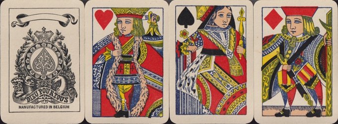 Van Genechten's playing cards, full-lenght figures