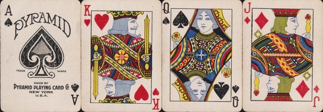 Pyramid's playing cards