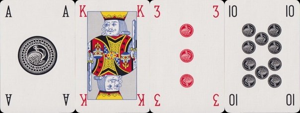 Dal Negro's playing cards, unified suits