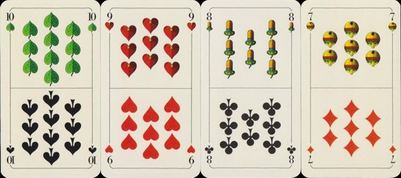 'Duplex' playing cards