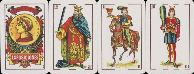 Castilian-style playing cards