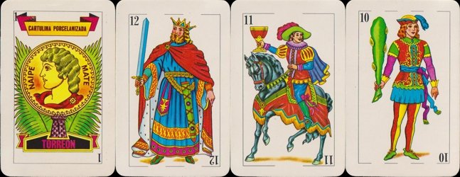 Mexican-style playing cards