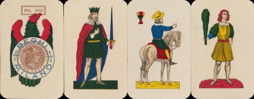 Sicilian-style playing cards