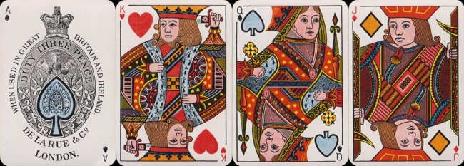 De la Rue's playing cards, Optik