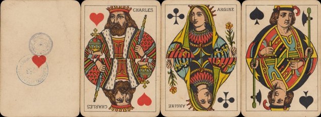 Old Swedish-style playing cards