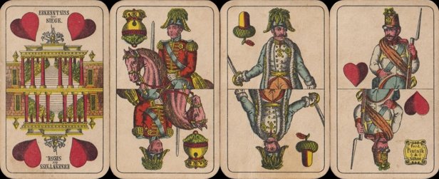 Austrian playing cards, German suits (2)