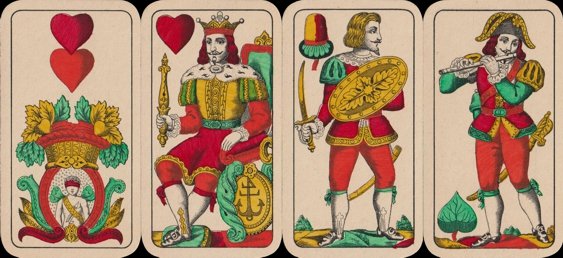 Salzburg-style playing cards