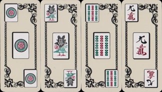 Japanese 'Mah-Jong' game with cards