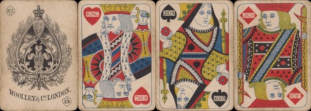 Wolley's playing cards, Eureka indices