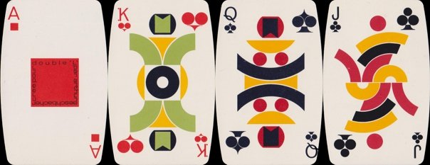 Abstract playing cards