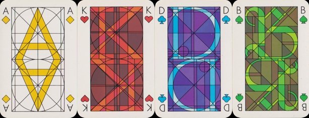Typographic playing cards