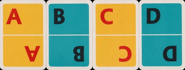 German card game with letters