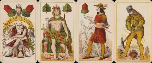 German playing cards, German suits (1)