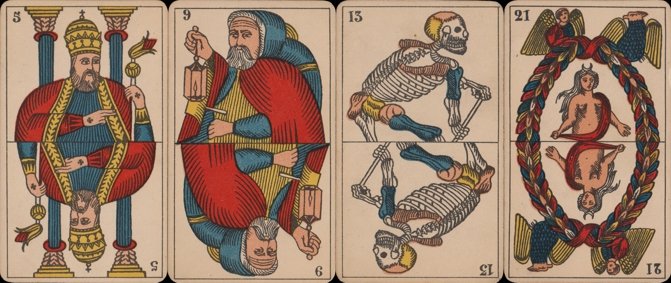 Piedmontese and other Tarot decks, double-headed: the trumps