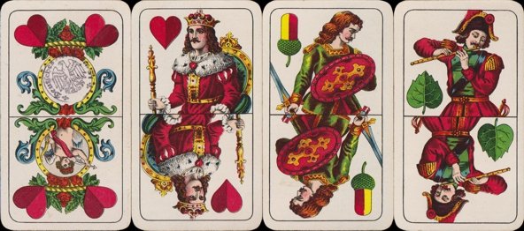 Munich-style Bavarian playing cards