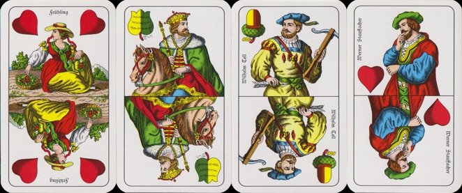 'Tell' playing cards, type 4