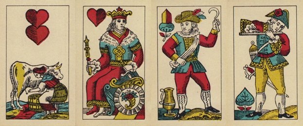 Later Tyrol-style playing cards