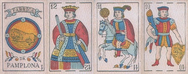 Pamplona-style playing cards