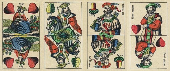 'Tell' playing cards, type 2