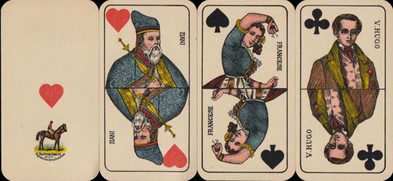 'Writers' playing cards